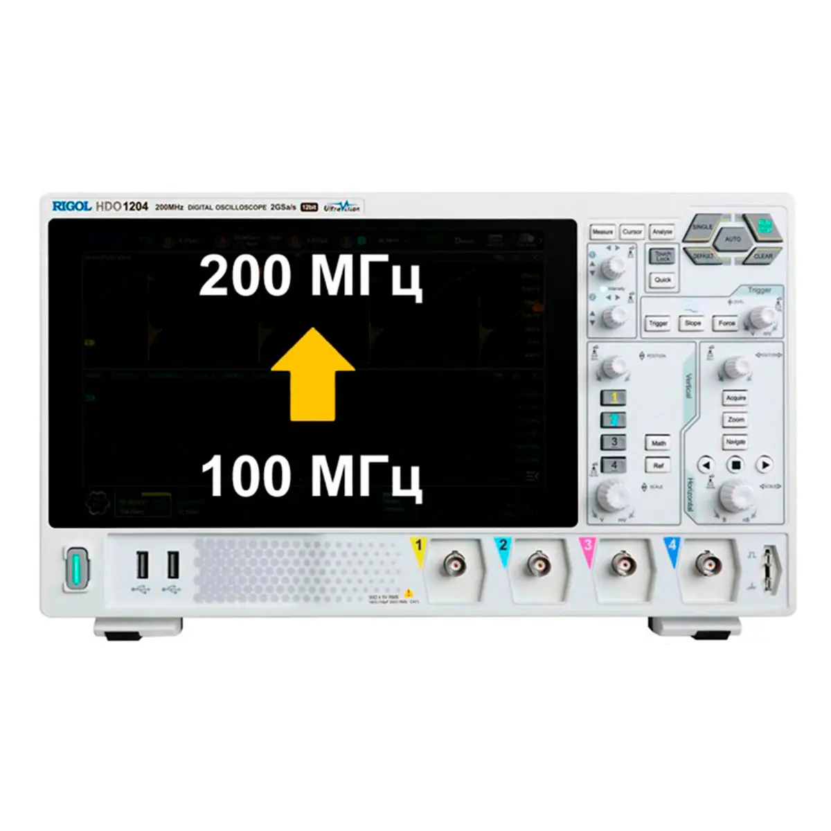 RIGOL DHO1000-BWU10T20 опция расширения полосы пропускания с 100 до 200 МГц