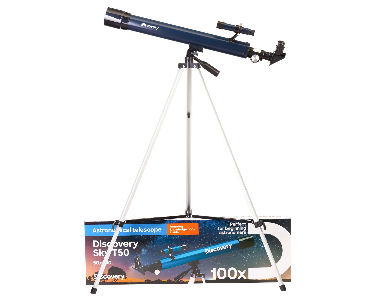 Levenhuk Discovery Sky T50 с книгой Телескоп