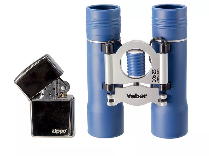 Veber Sport new БН 10x25 синий/серебристый бинокль