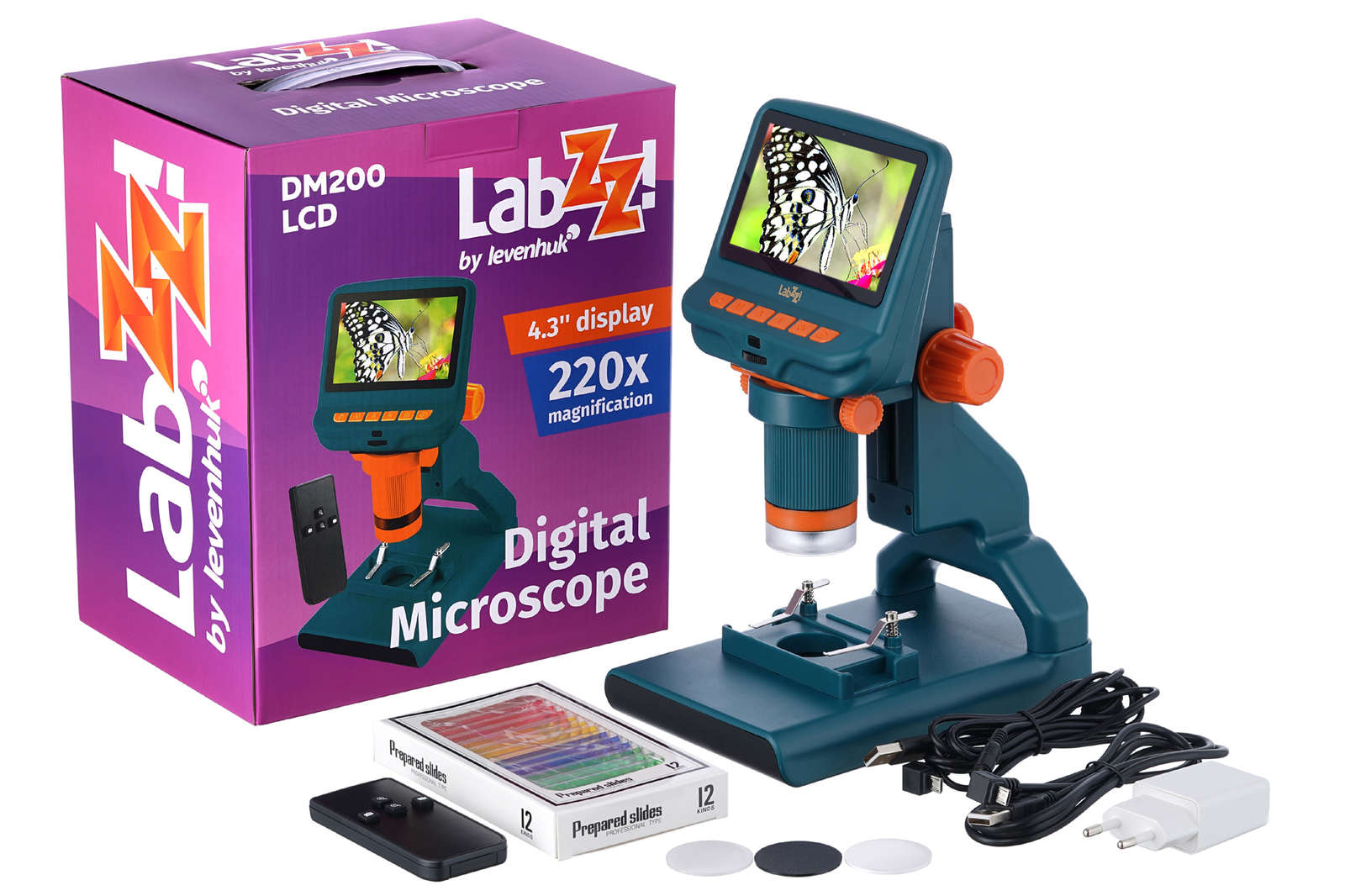 Levenhuk LabZZ DM200 LCD Микроскоп цифровой