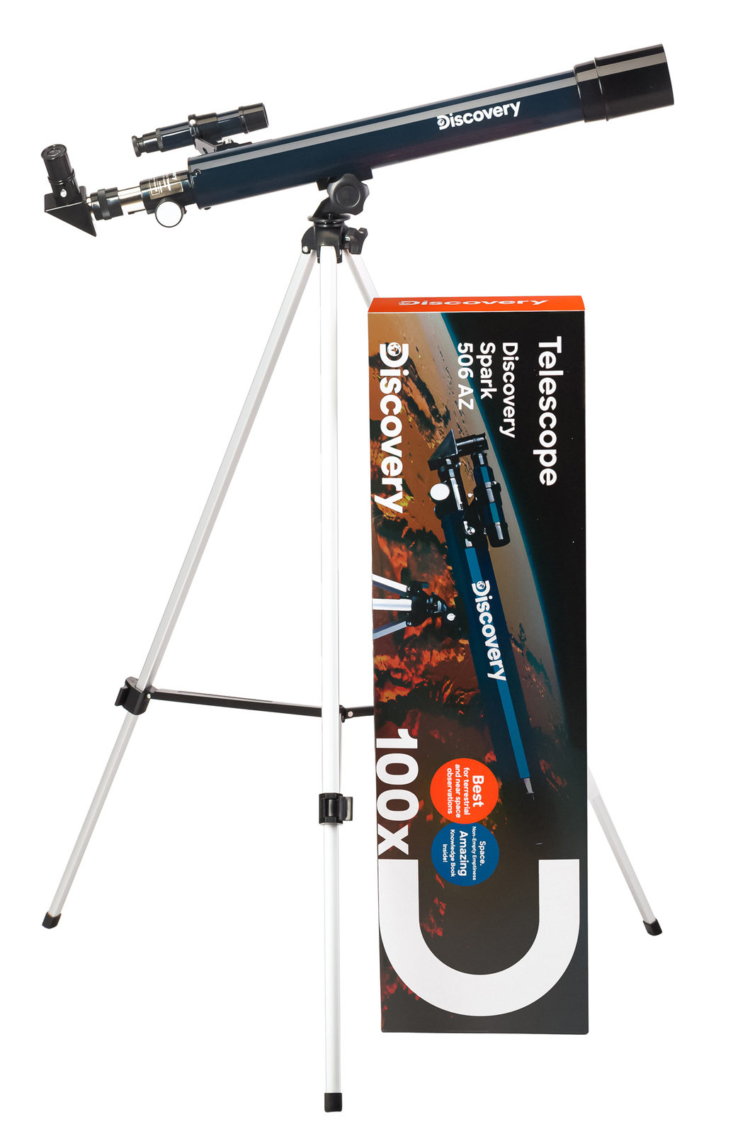 Levenhuk Discovery Spark 506 AZ с книгой Телескоп