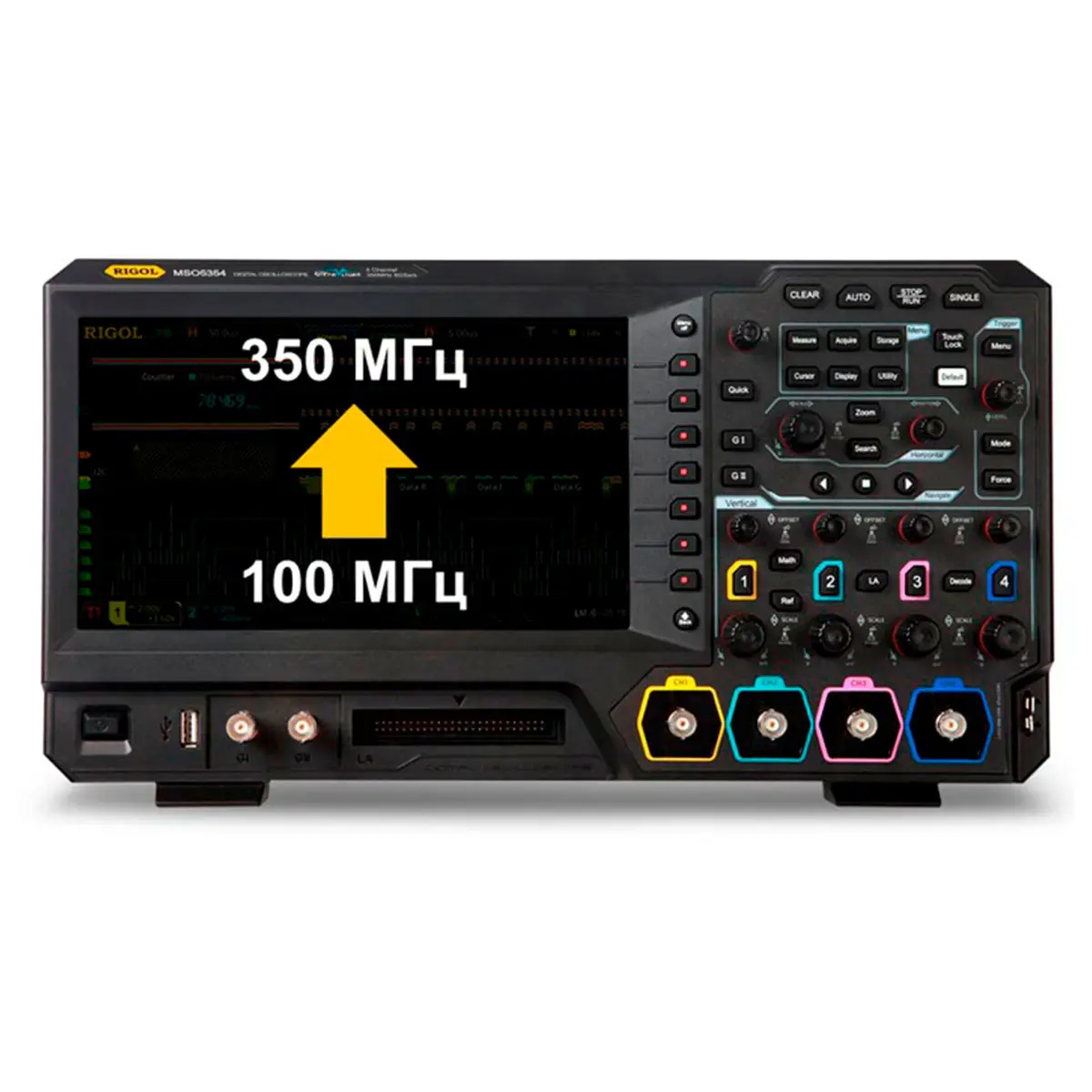 RIGOL MSO5000-BW1T3 увеличение полосы пропускания с 100 МГц до 350 МГц