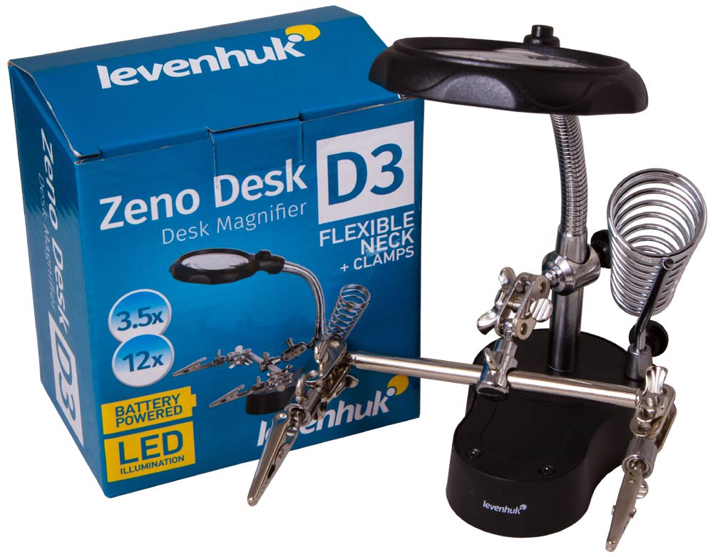 Levenhuk Zeno Desk D3 Лупа настольная
