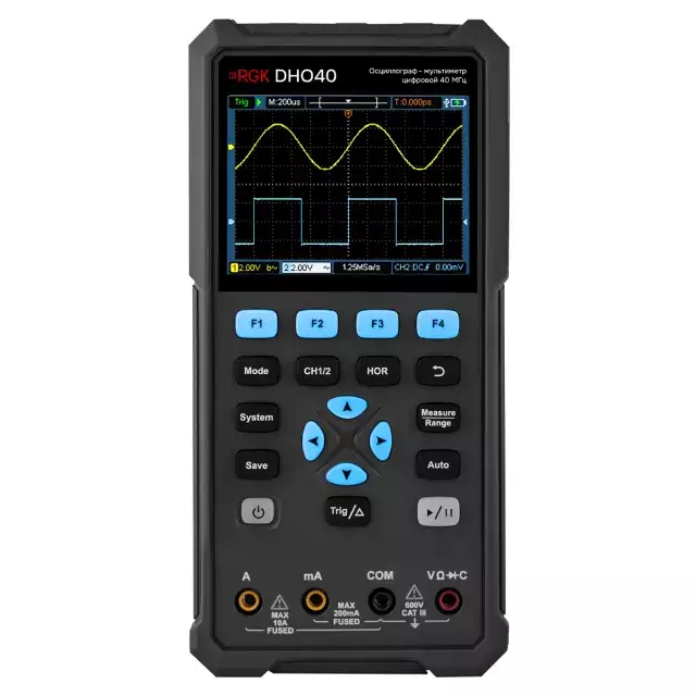 RGK DHO40 осциллограф мультиметр