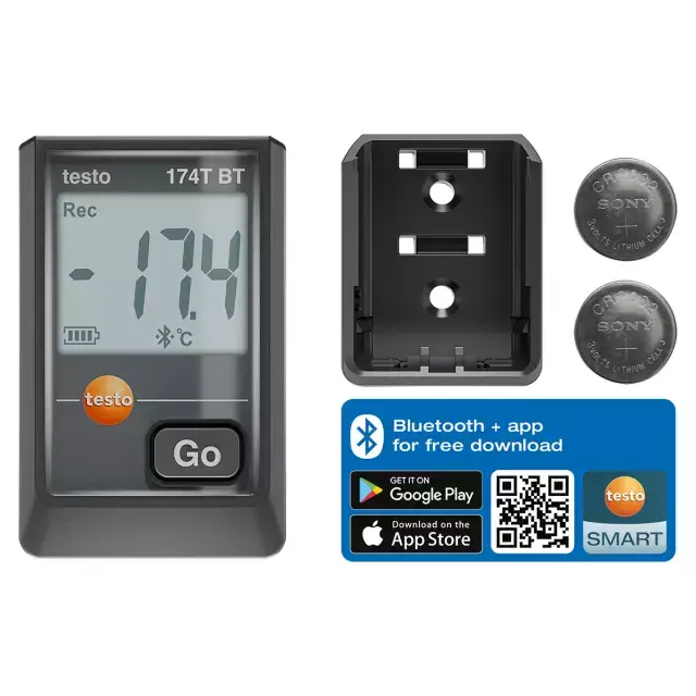 Testo 174 T BT Логгер Bluetooth чёрный