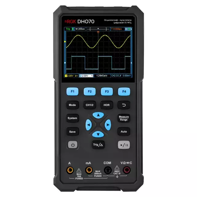 RGK DHO70 осциллограф мультиметр