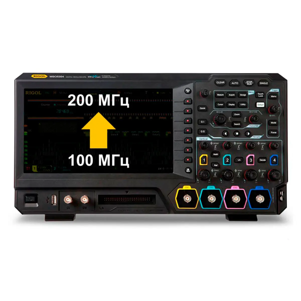 RIGOL MSO5000-BW1T2 увеличение полосы пропускания с 100 МГц до 200 МГц