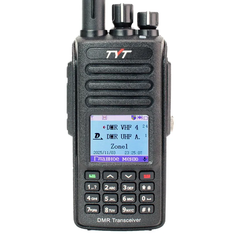 TYT MD-UV390 AES-256 цифровая рация 10W IP67 3600 мАч Type-C Черный