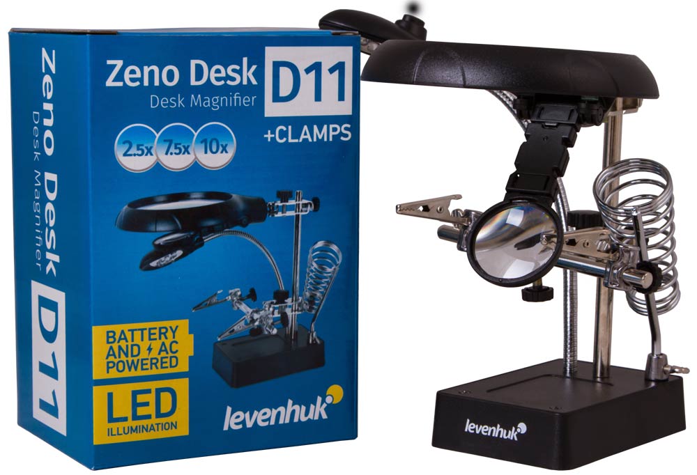 Levenhuk Zeno Desk D11 Лупа настольная