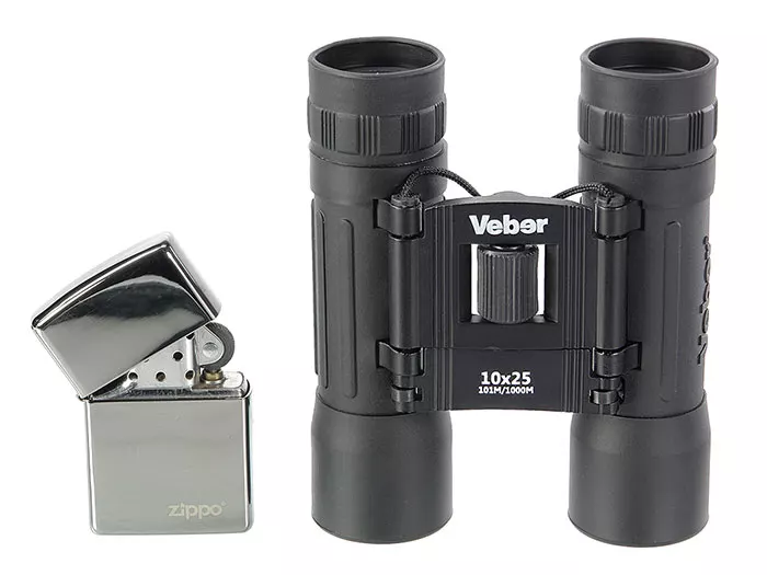 Veber Sport БН 10x25 черный бинокль