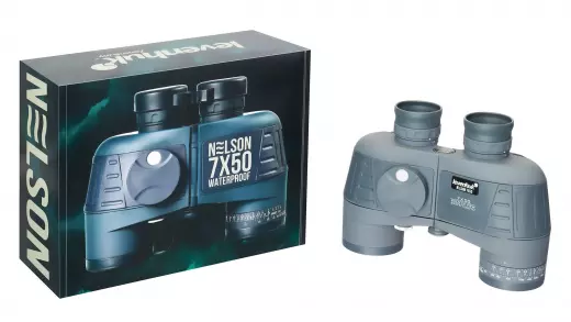 Levenhuk Nelson 7x50 бинокль с сеткой и компасом