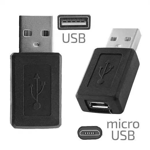 МЕГЕОН 33202К Переходник (USB-A папа - microUSB мама)