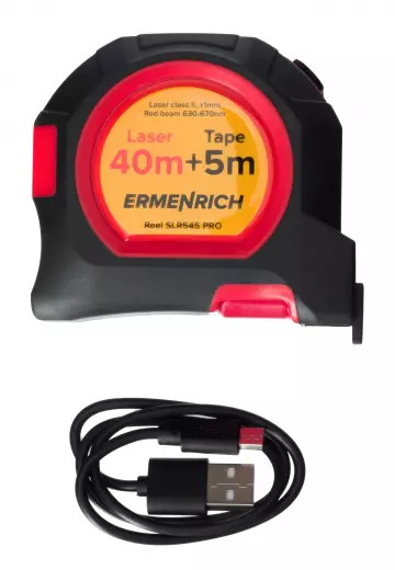 Ermenrich Reel SLR545 PRO (черный) рулетка с лазерным дальномером