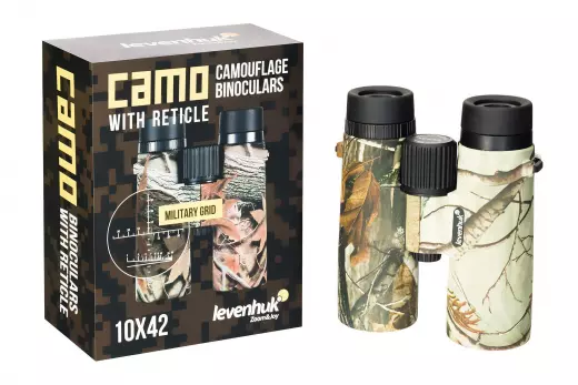 Levenhuk Camo Maple 10x42 бинокль с сеткой