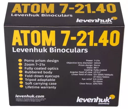 Levenhuk Atom 7–21x40 бинокль