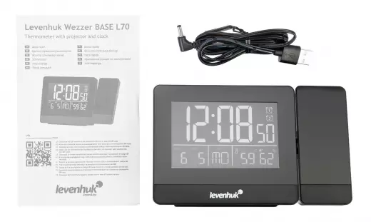Levenhuk Wezzer BASE L70 с проектором Часы-термометр