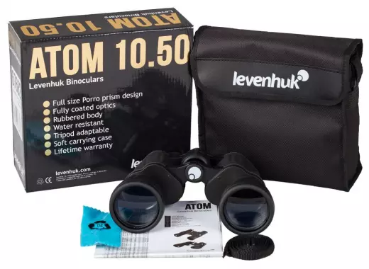 Levenhuk New Atom 10x50 бинокль