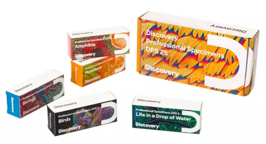 Levenhuk Discovery Prof DPS 25. «Биология, Птицы и др.» Набор микропрепаратов
