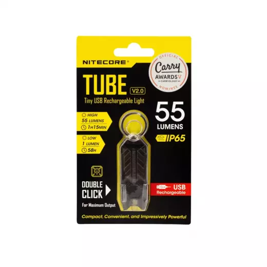 TUBE V2.0 BLACK фонарь-брелок