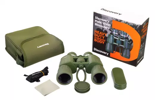 Levenhuk Discovery Field 10x50 бинокль