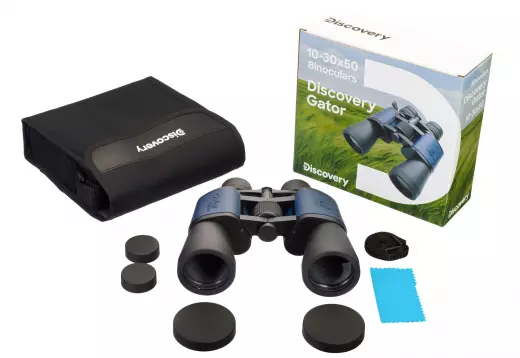 Levenhuk Discovery New Gator 10–30x50 бинокль