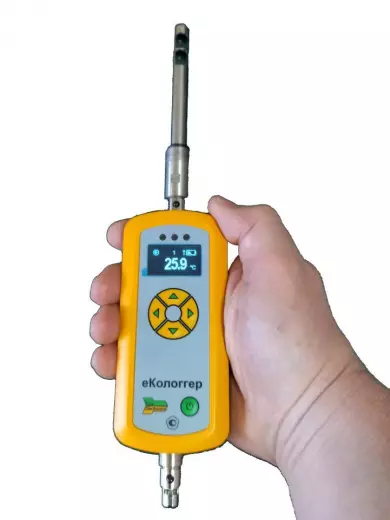 ЕКОЛОГГЕР (T) Термометр -30...+50°C от ±0,1°C с поверкой. Логгер, USB, Bluetooth, WiFi*, Ethernet*