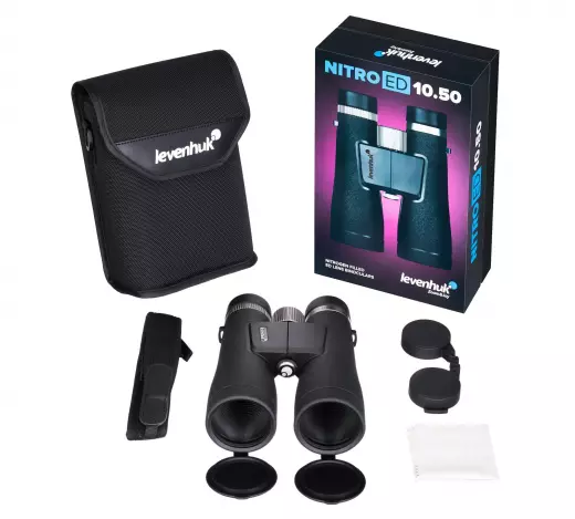 Levenhuk Nitro ED 10x50 бинокль