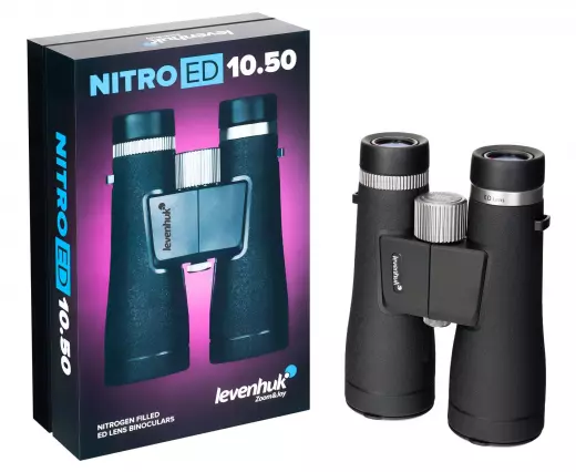 Levenhuk Nitro ED 10x50 бинокль