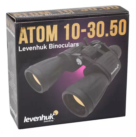 Levenhuk New Atom 10–30x50 бинокль